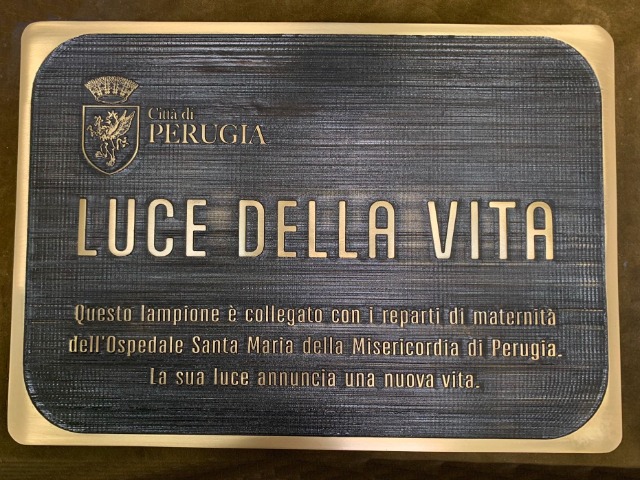 Targa fusione in ottone 