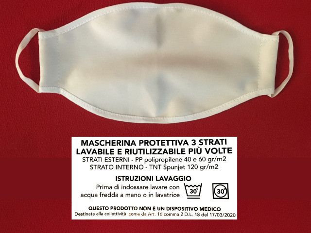 MASCHERINA PROTETTIVA PERSONALIZZATA