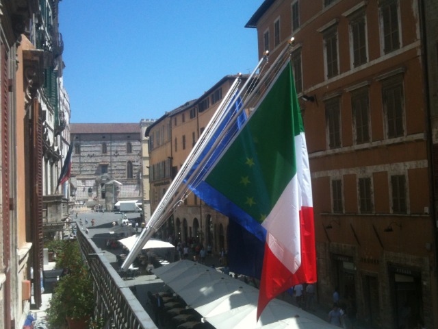 Bandiere Italia ed Europa